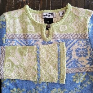 Vintage Obermeyer Sweater Wool Blend Ski Juniors Medium